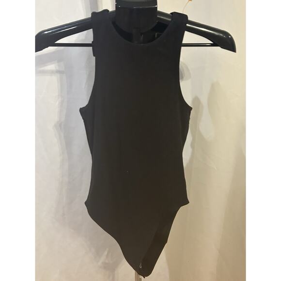 NWT Forever 21 Black Sleeveles Bodysuit size S - Picture 1 of 5